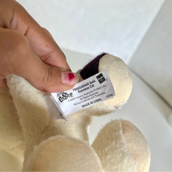 Rare LPS Littlest Pet Shop VIP Siamese Cat Stuffed Plush - Picture 7 of 7